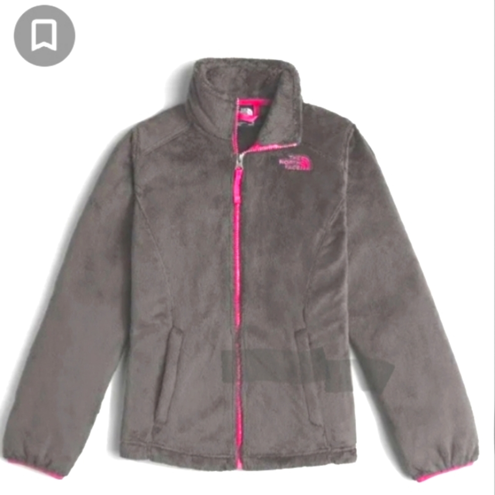 The North Face girls Osolita deep pile fleece jacket